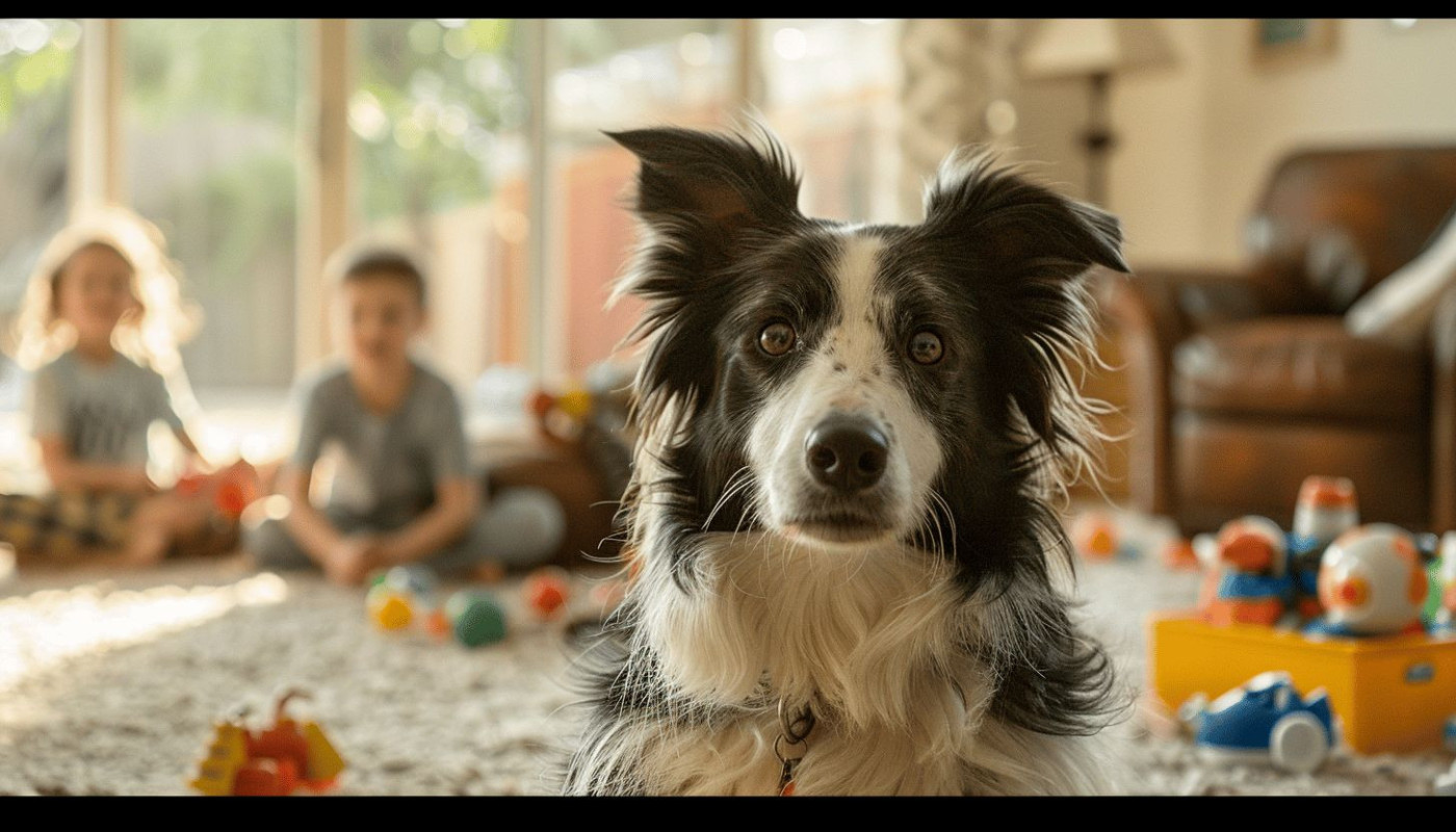 Comment intégrer un border collie dans une famille avec enfants